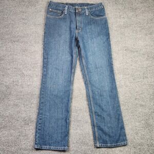Carhartt Traditional Fit Jeans Mens 34x30 Blue Straight Leg Denim 101496 420